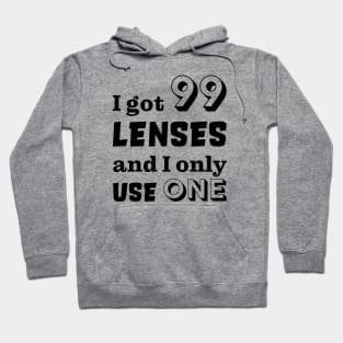 I got 99 lenses and I only use one Hoodie